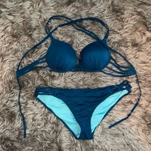 Turquoise Push-up Bikini